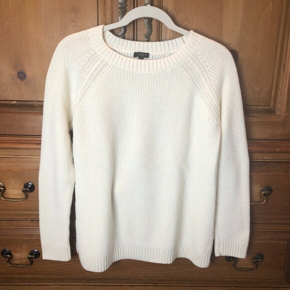 Talbots Sweaters - Talbots Petite Cream White Sweater